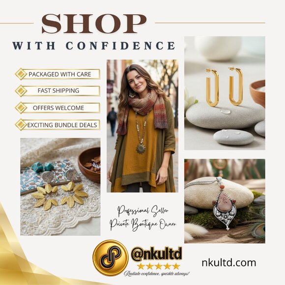 18K Gold Plated Hammered C-Hoop Earrings Bold Statement Jewelry - Picture 4 of 9